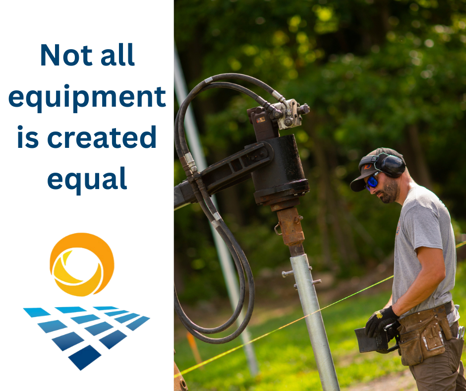 How Specialized Equipment Speeds Up Ground Mount Installations